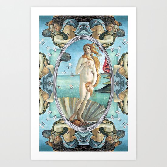 The Birth of Venus (If Botticelli would have had an i-phone!) Art Print