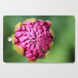 Fresh Purple Dahlia Flower Bud Photographic Print Cutting Board