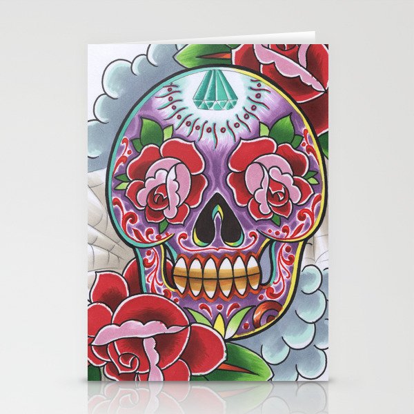 sugar skull Stationery Cards