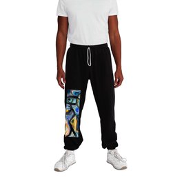 Creature With Flower Neo Expressionism Art Sweatpants