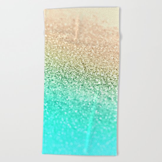 GOLD AQUA Beach Towel