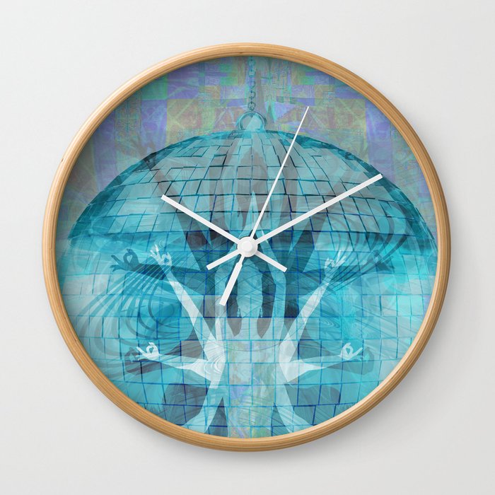Blue Kali Goddess Visionary Wall Clock