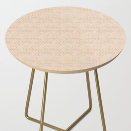 Golden Honeycomb Pattern Side Table