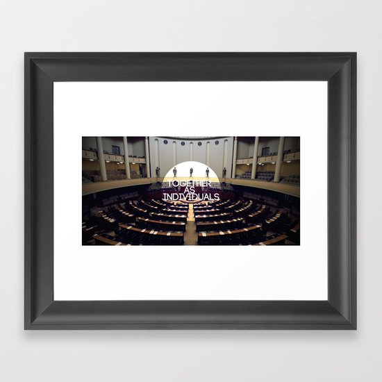 Together As Individuals Framed Art Print