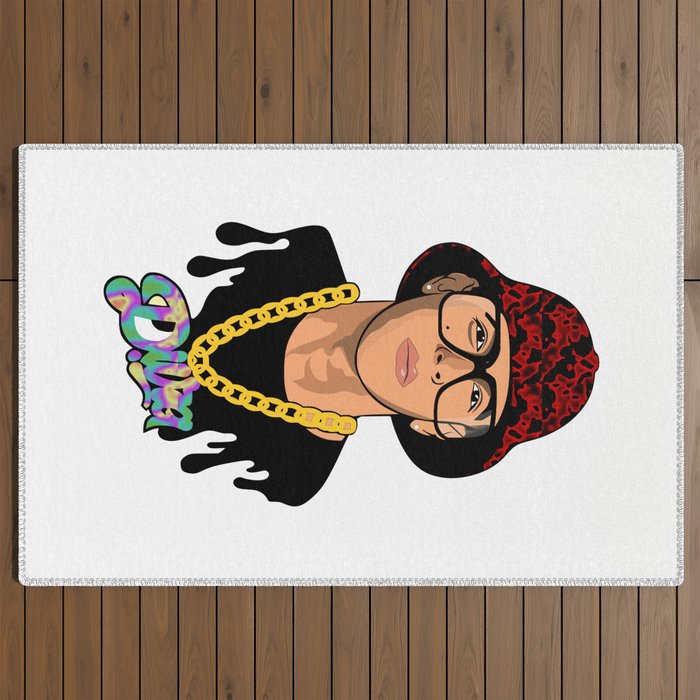 daddy yankee caricature (big boss) Outdoor Rug by CaricaToons | Society6