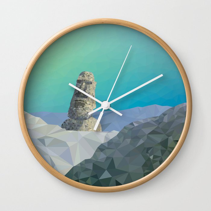 This is Not Easter Island Wall Clock
