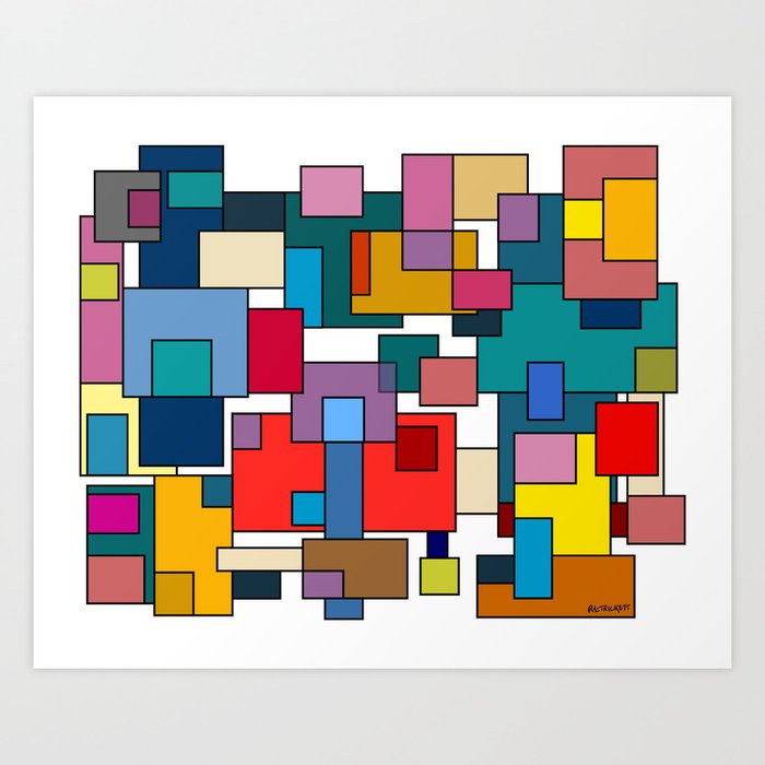 Color Blocks No. 7 Art Print