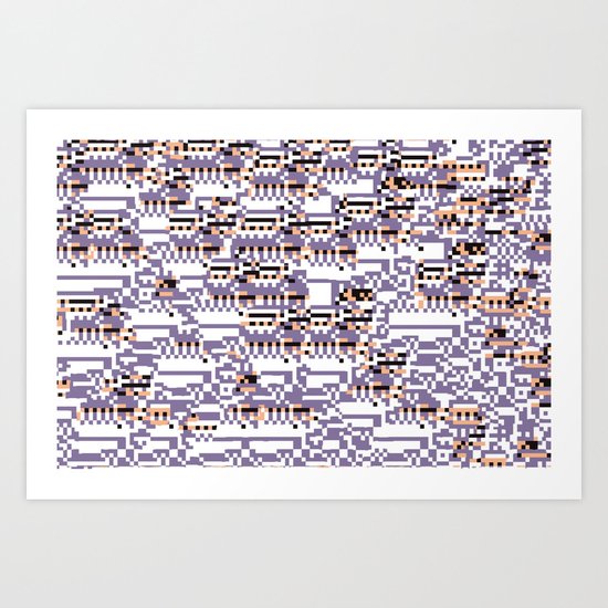 content-aware missingno Art Print