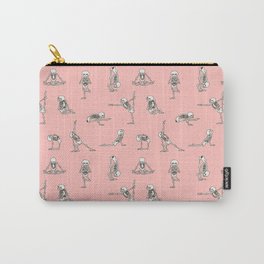 Skeleton Yoga_Pink Carry-All Pouch