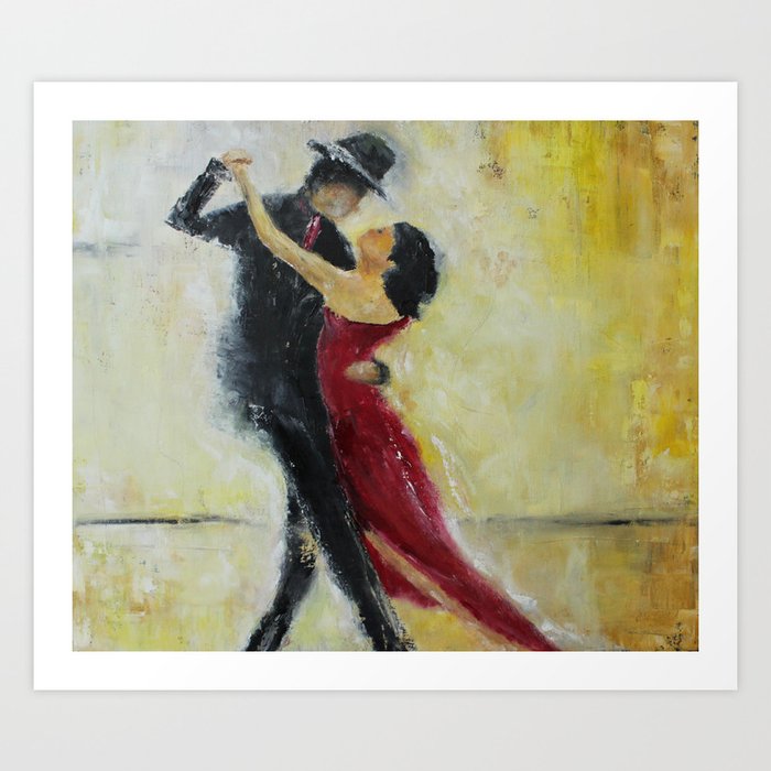 salsa couple dance paintings
