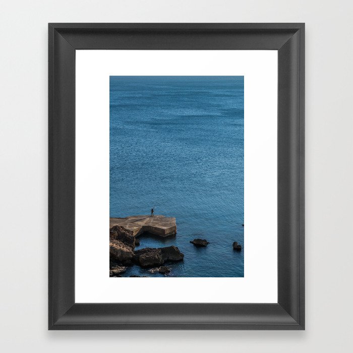 There are plenty of fish in the sea, kid Framed Art Print | Landscape, Photo, Nature, People