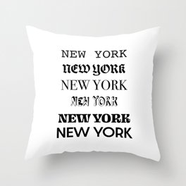 NEW YORK Throw Pillow