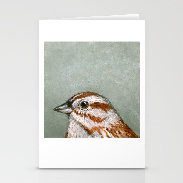 Song Sparrow Portrait Stationery Cards
