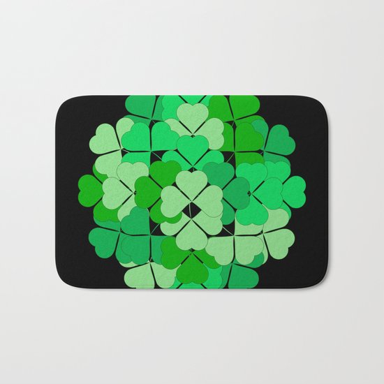 Lucky shamrocks Bath Mat