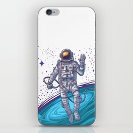 Astronaut in Space iPhone Skin