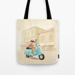Scooter Girl Tote Bag