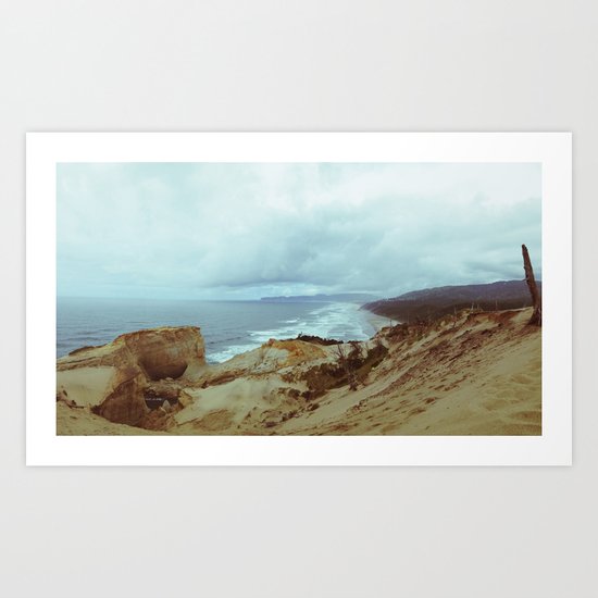 Distant Cape Lookout Art Print