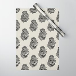 Polynesian Sloth Wrapping Paper