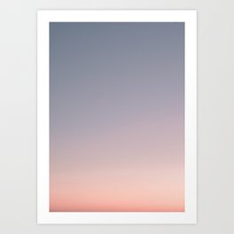 Sunset Gradient Summer Sky Art Print