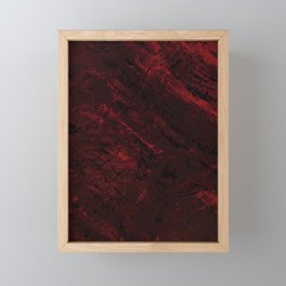 Red Leather Framed Mini Art Print