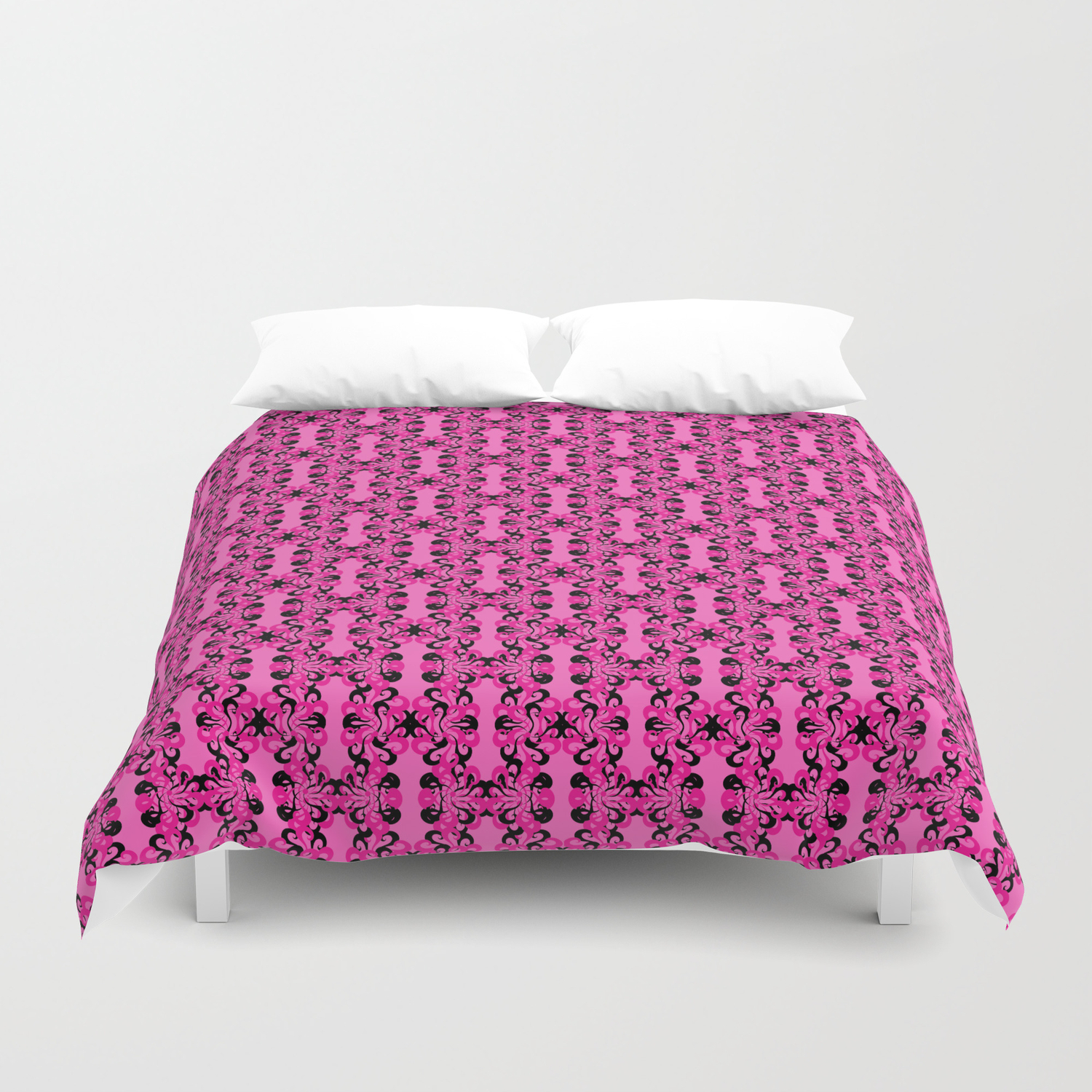 Hot Pink Victorian Duvet Cover By Semisweetshadow Society6