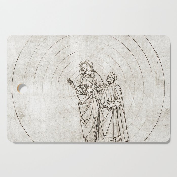 Sandro Botticelli - Paradiso, Canto IX Cutting Board