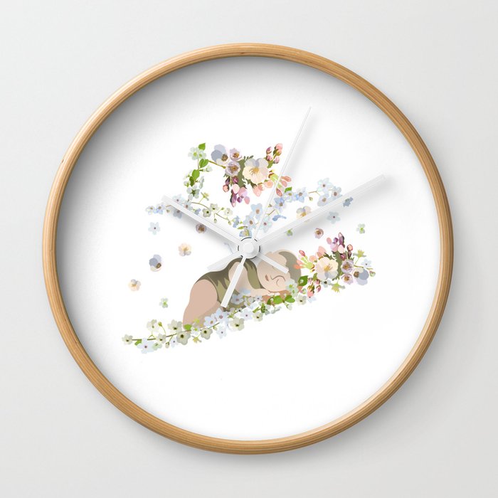 Sleeping baby Wall Clock