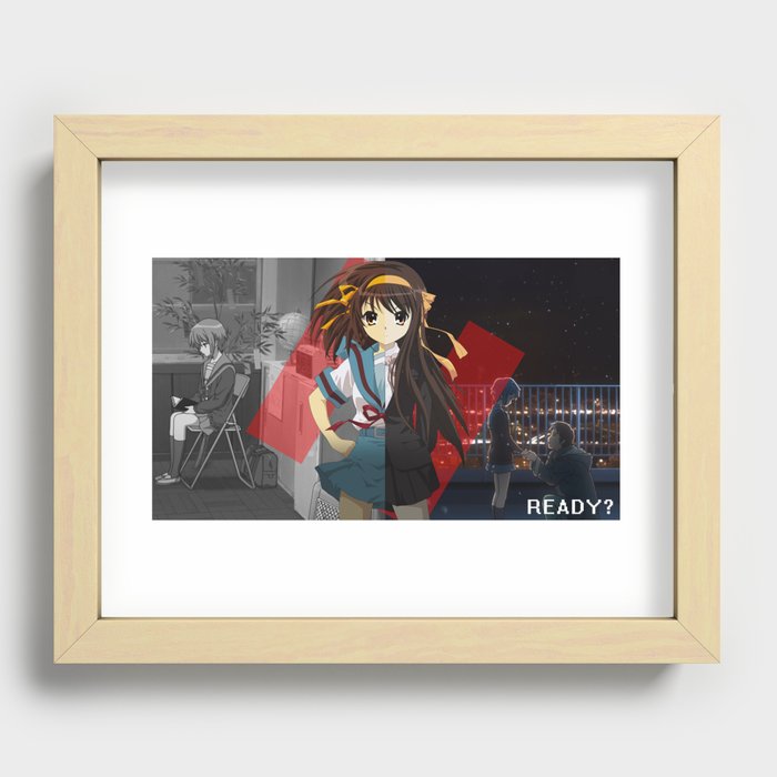 Haruhi Suzumiya Recessed Framed Print