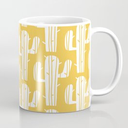 Mid Century Modern Desert Cactus Pattern 835 Yellow Mug