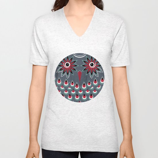 Owl Unisex V-Neck