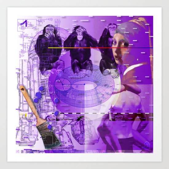 It's Just Not Gonna Happen < The NO Series (Purple) Art Print