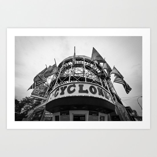 Coney Island Cyclone Art Print