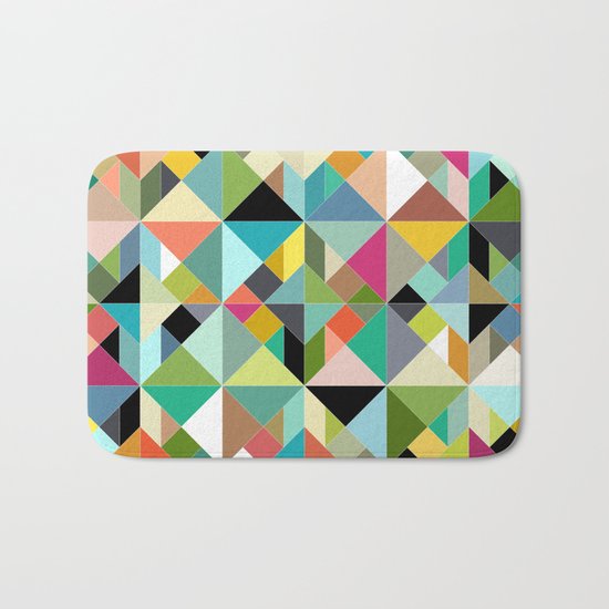 tangram geo multi Bath Mat