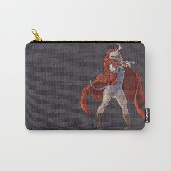 Cammy White Carry-All Pouch