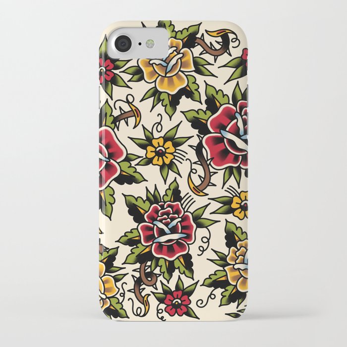 flower tattoo iphone case