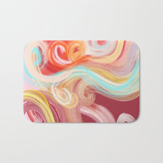 vibrant sea Bath Mat
