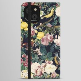 Floral and Birds IV iPhone Wallet Case