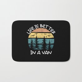 Travel Life Is Better In A Van Camping Bath Mat