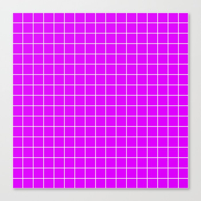 Psychedelic Purple Violet Color White Lines Grid