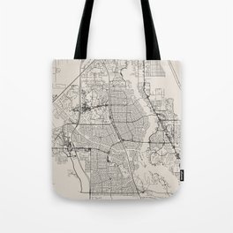 Map of Port St. Lucie USA Tote Bag