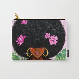 AFRO GIRL HAIR CROWN Carry-All Pouch