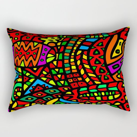 Abstract #411 Rectangular Pillow