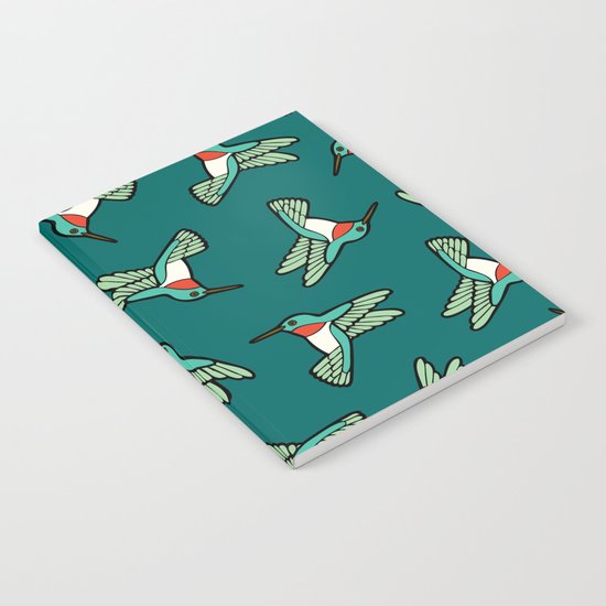 Hummingbird Pattern Notebook