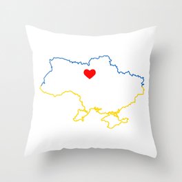 I love Ukraine Throw Pillow