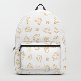 Mustard Gems Pattern Backpack
