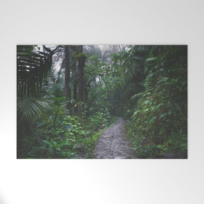 Brazil Photography - Small Trail Going Through The Rain Forest Welcome Mat