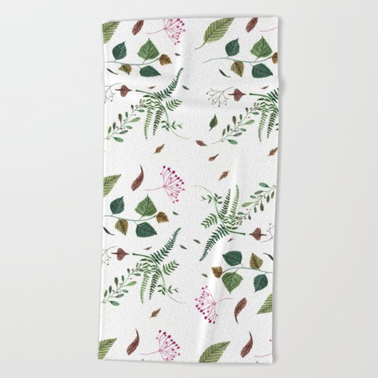 Plants Beach Towel