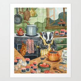 Badgers Jam Kitchen Art Print