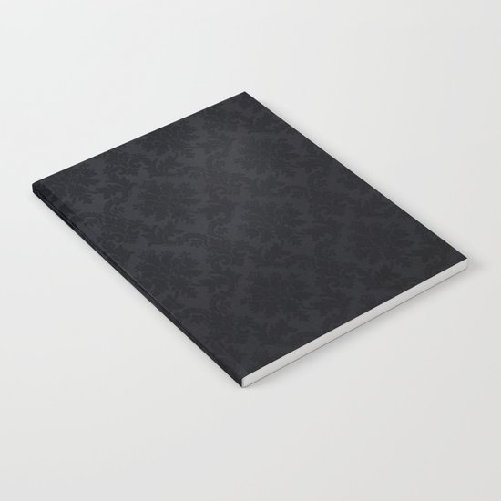 Black damask- Elegant and luxury design Notebook