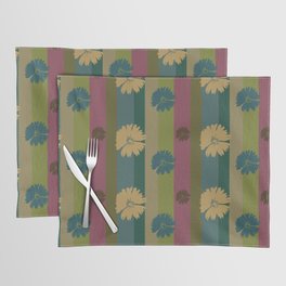 Flowers Over Bold Stripes By Danae Anastasiou Placemat